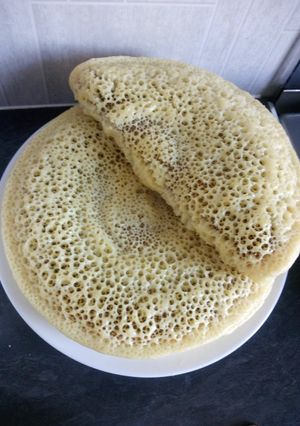 صورة لوصفة بغرير بدون اختمار