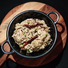 A picture of Barnyard millet urad dal khichdi.