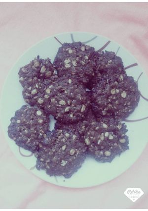 Csokis, zabpelyhes keksz recept fotója