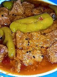 A picture of Beef Achar Gosht.