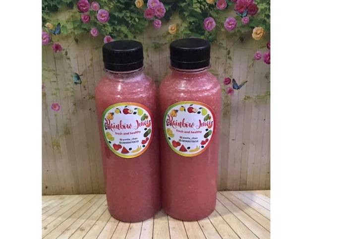 Bagaimana Membuat Diet Juice Melon Lemon Raspberry Jambu Kristal Pear, Lezat Sekali