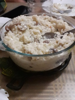 Una foto de Risotto con setas