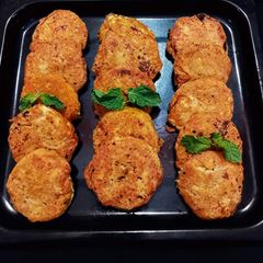 A picture of Beef shami kabab.
