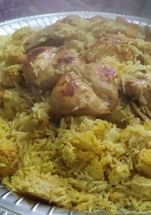 صورة لوصفة مقلوبة زهرة(بالفلسطيني اسمها زهرة او قرنبيط)