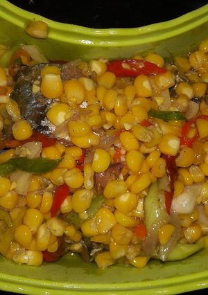 Foto resep Ikan asin peda jagung manis