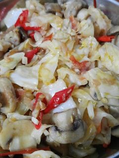 Foto resep Oseng kol jamur kancing
