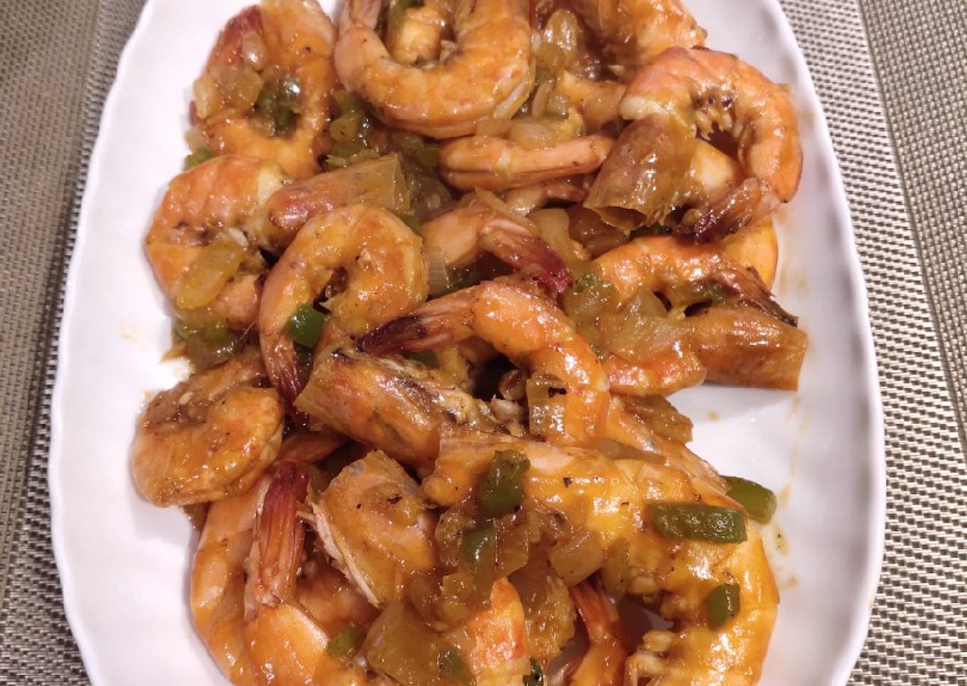 Shrimps Cook with Ketchup