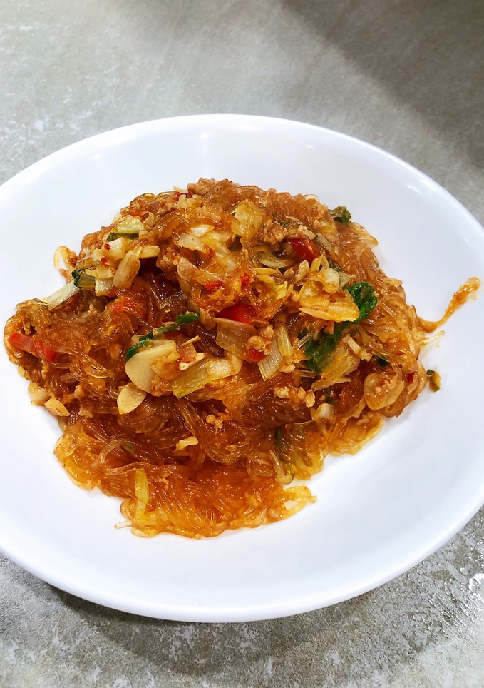 螞蟻上樹辣炒冬粉 的食譜成品照片