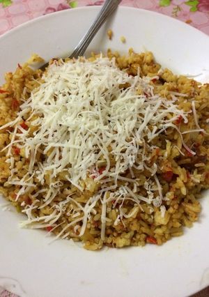 Foto resep Nasi goreng kuning kornet keju