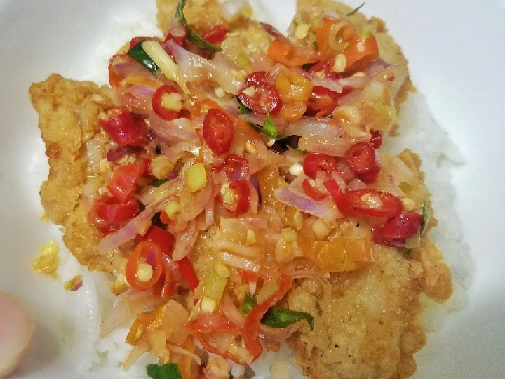 Langkah Gampang Membikin Resep Ayam Crispy Sambal Matah yang Sempurna Anti Ribet, Lezat