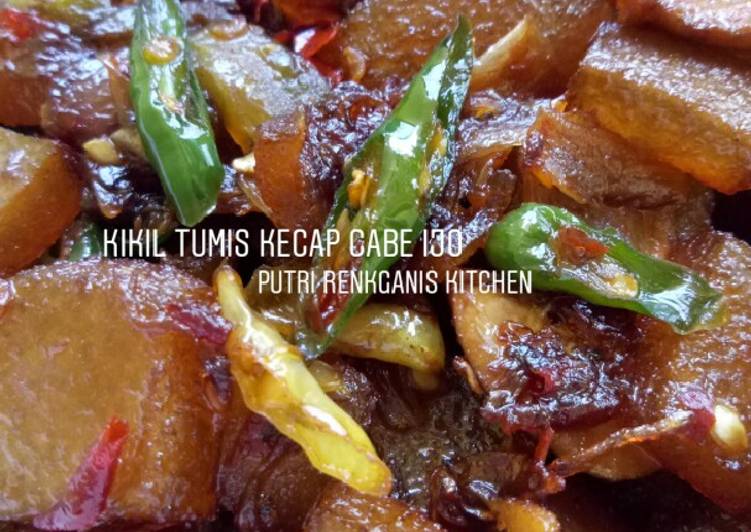 Recipe: Perfect Kikil tumis kecap cabe ijo