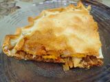 Tarta de caballa, cebolla, pimiento y huevo