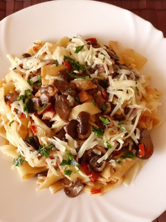 Barnacsiperkés sajtos pappardelle recept fotója