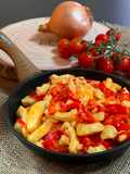 Pollo con peperoni