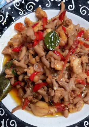 Foto resep Tumis pedes usus dan tempe