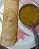 Plain dosa with sambar
