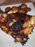 Dorada al horno rellena de queso y bacon