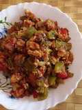 Capsicum tomato fish fry
