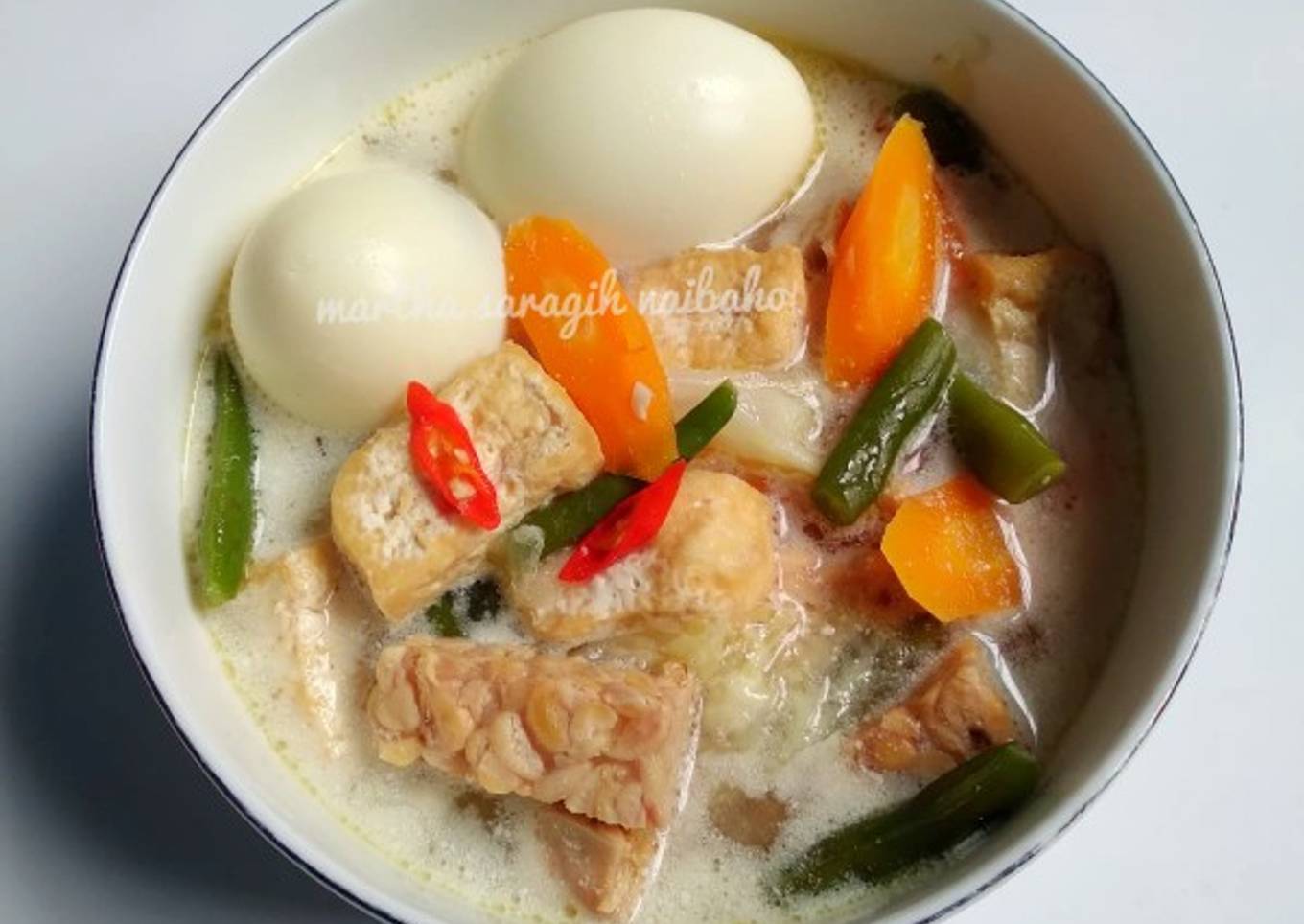 Sayur Lodeh Tahu Tempe Telur