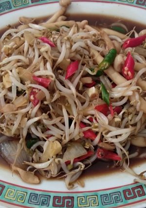 Foto resep Toge & white mushroom Yakiniku