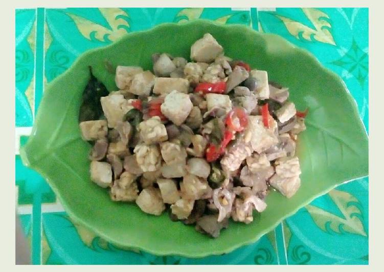 Langkah Mudah untuk Menyiapkan Oseng tahu tempe ati ampela Anti Gagal