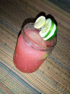 A picture of Water melon slush.
