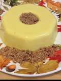 Creme de manga com farofa crocante