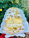 Budín de limón y pistachos