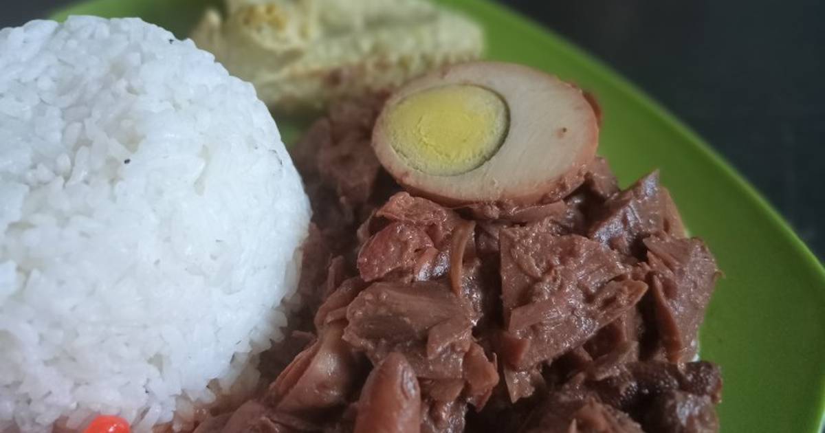 Resep Gudeg Jogja komplit 'dan Tips' [merah tanpa Daun Jati] oleh Dina