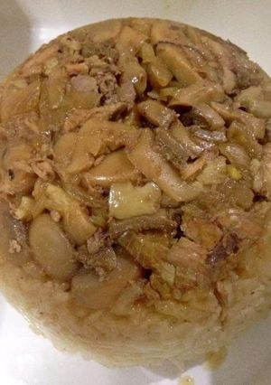 Foto resep Nasi Tim Ayam Jamur