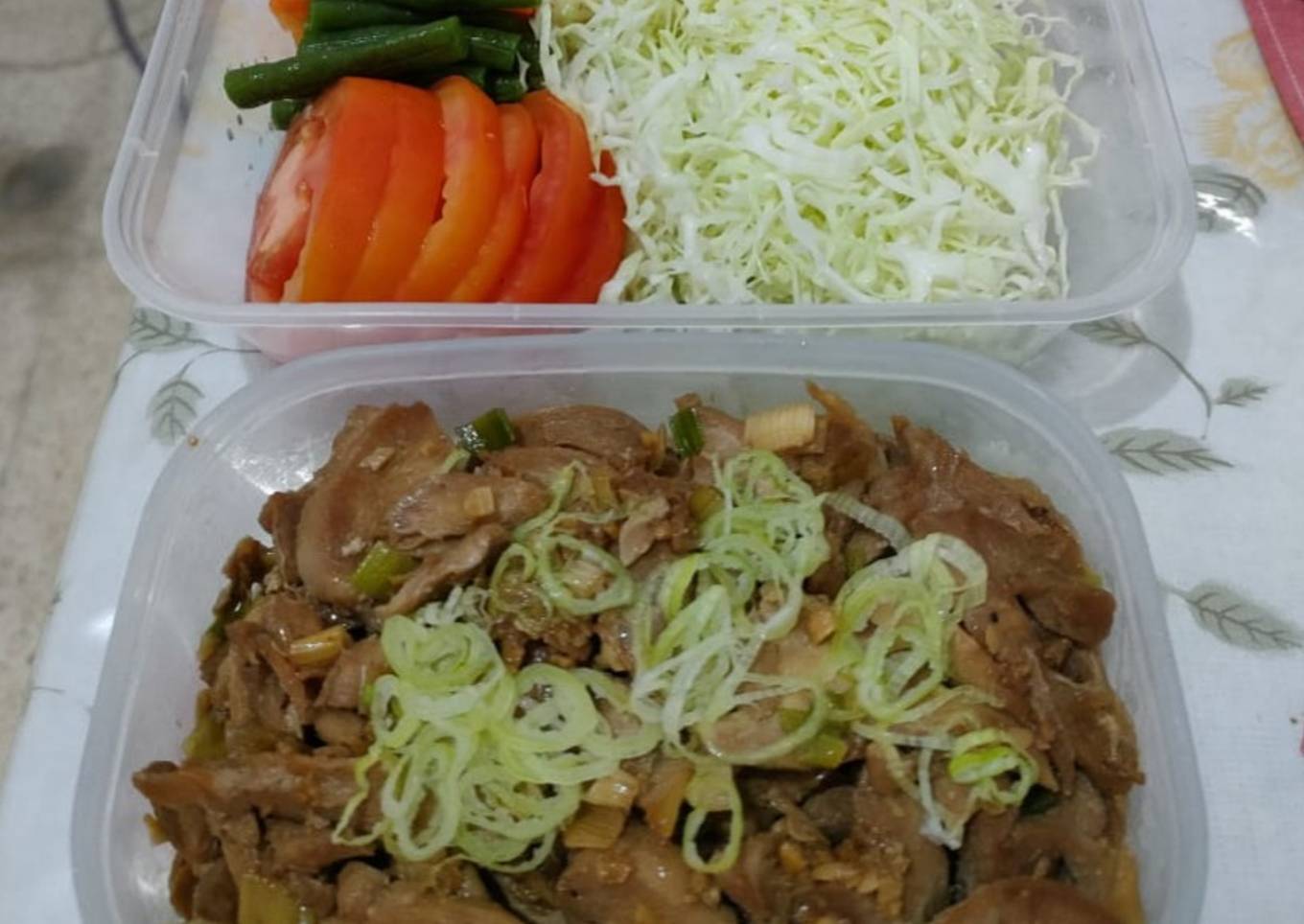 Ayam Teriyaki manis less oil (rendah lemak)