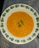 Sopa de calabaza y zanahoria (sin minipimer)