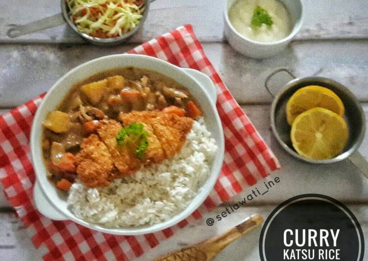 Resep: Di RumahCurry Katsu Rice