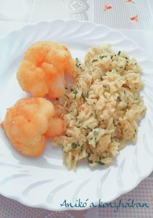 Rántott karfiol rizzsel 🌺 recept fotója
