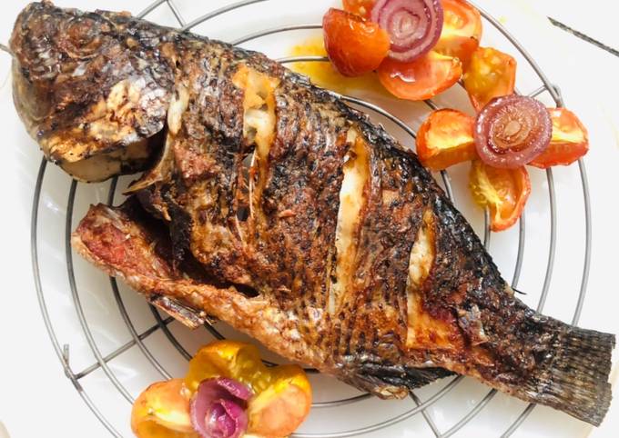 Simple Air Fryer Fish - Crispy Tilapia Recipe by SpottedByD - Cookpad