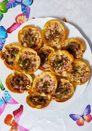 Una foto de Aperitivo con obleas 1