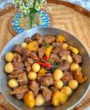 Sườn Non Kho Thơm, Trứng Cút