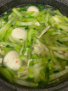 Hình của món Canh bí đao thịt bằm.