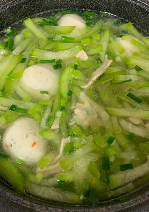 Hình của món Canh bí đao thịt bằm.