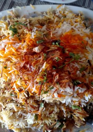 A picture of Cookpadapp#My compitation post #Beef biryani.