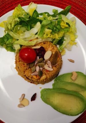 A picture of Couscous weekday dinner.