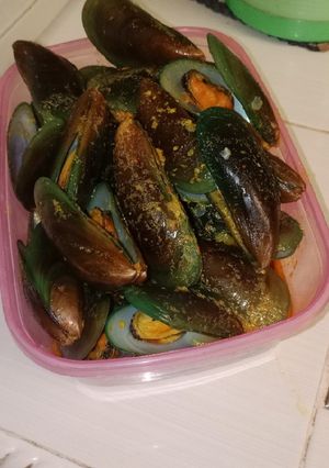 Foto resep Kerang hijau bumbu kuning