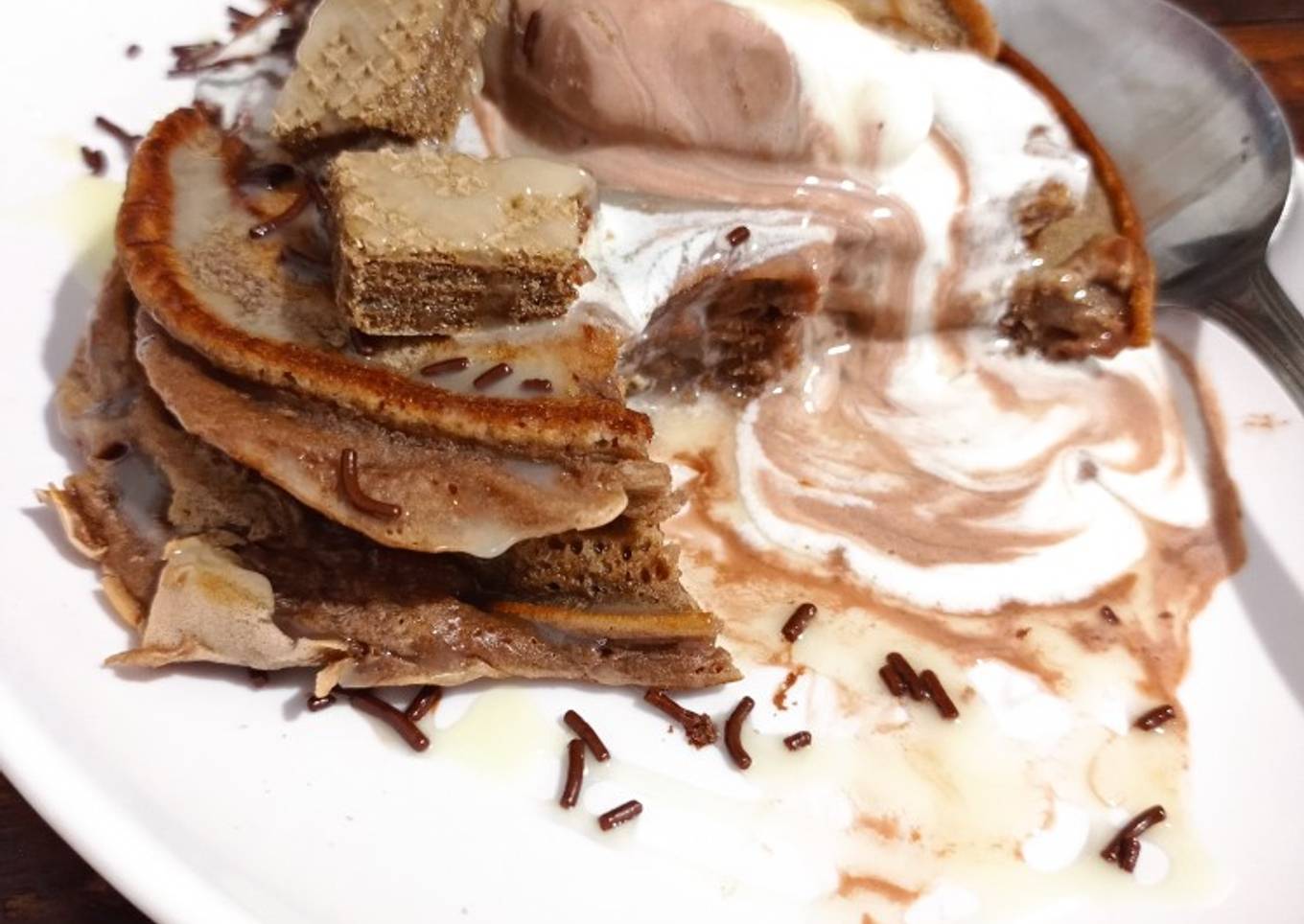 Resep Choco pancake, Enak Banget