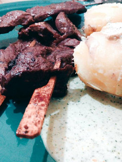 Una foto de Anticuchos de corazón