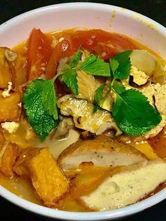 Hình của món Bún Riêu Chay.