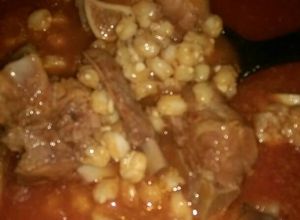 Una foto de Pozole de Puerco