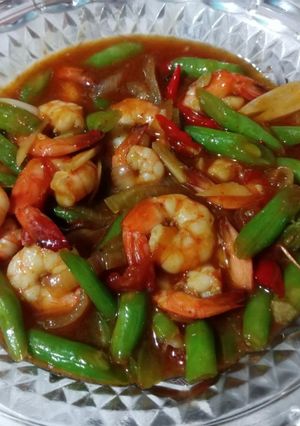 Foto resep Tumis udang buncis