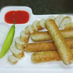 Handmade Chicken sausage A picture of Handmade Chicken sausage.
