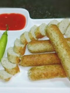 A picture of Handmade Chicken sausage.