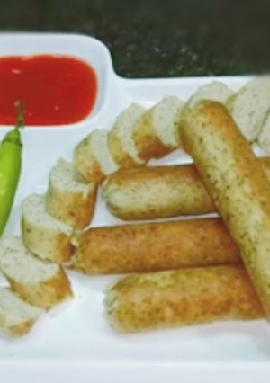 A picture of Handmade Chicken sausage.